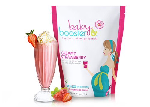 Creamy Strawberry Prenatal Shake - Ships Same Day